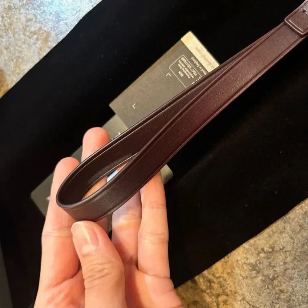 Dunhill Brown leather luggage tag NWT